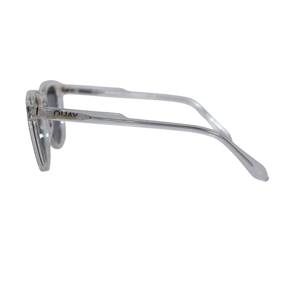 Quay Australia JACKPOT Round Sunglasses - Clear / Smoke - NWT - Picture 4 of 10